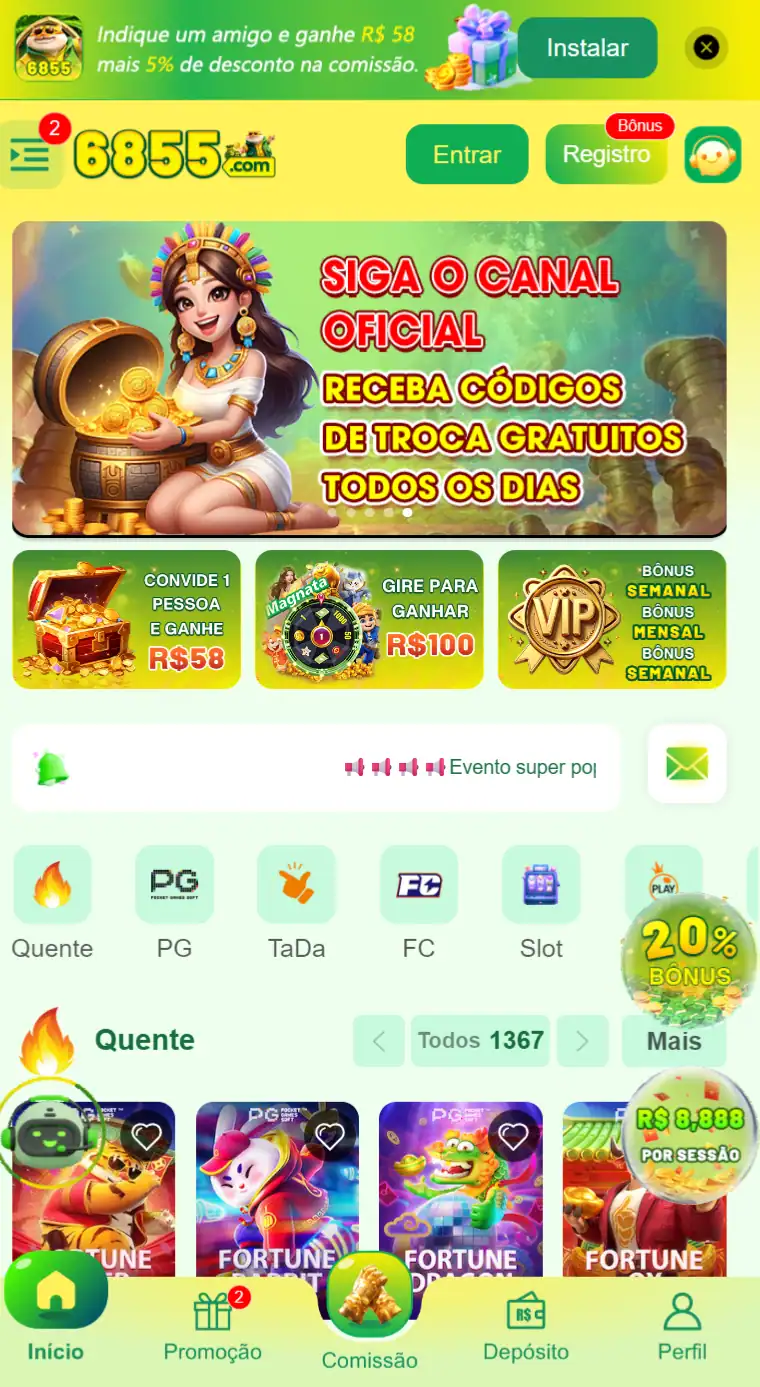 6855 Explore jackpot progressivo com PIX Comece a Jogar